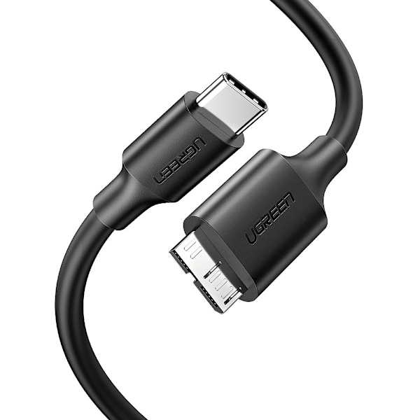 USB-C - micro USB-B SuperSpeed ​​3.0 kaapeli 1m musta