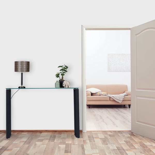 Konsolbord med glasbordplade