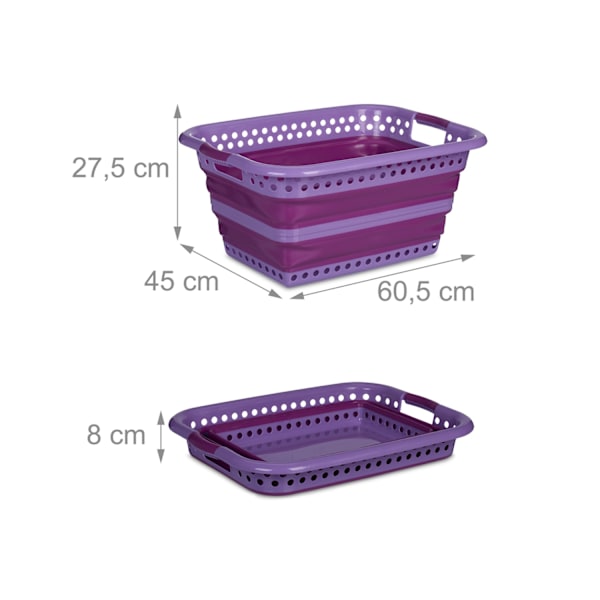 Taitettava pyykkikori 35 l