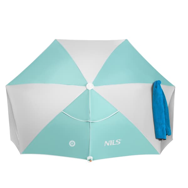 2-in-1-rantavarjo – tuulenpitävä, UV-suoja, 180 cm lattialle