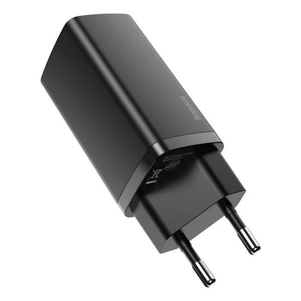 GaN2 Pro USB Snabbladdare USB-C QC PD 65W Svart