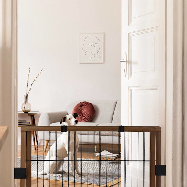 Infällbar säkerhetsgrind 71 cm hög
