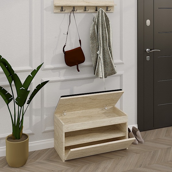 Hall Stand Boby - Travertin