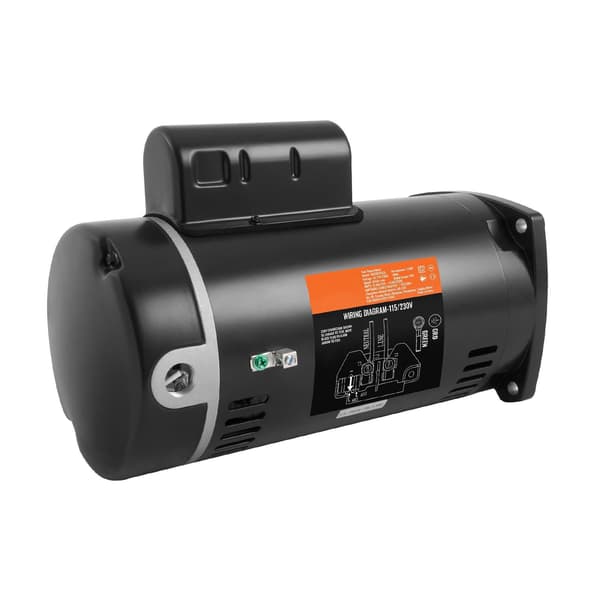 Poolpumpmotor 1,5 hk, 56 år ram, 115/230V
