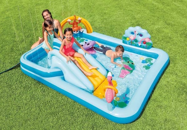 Vattenpool lekplats slide intex 57161