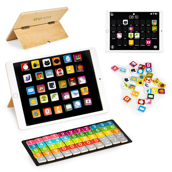 Træpædagogisk tablet, magnettavle ECOTOYS