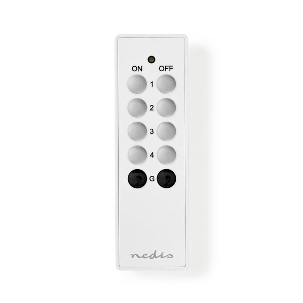 Nedis RF Fjernbetjening 4 kanaler - Hvid