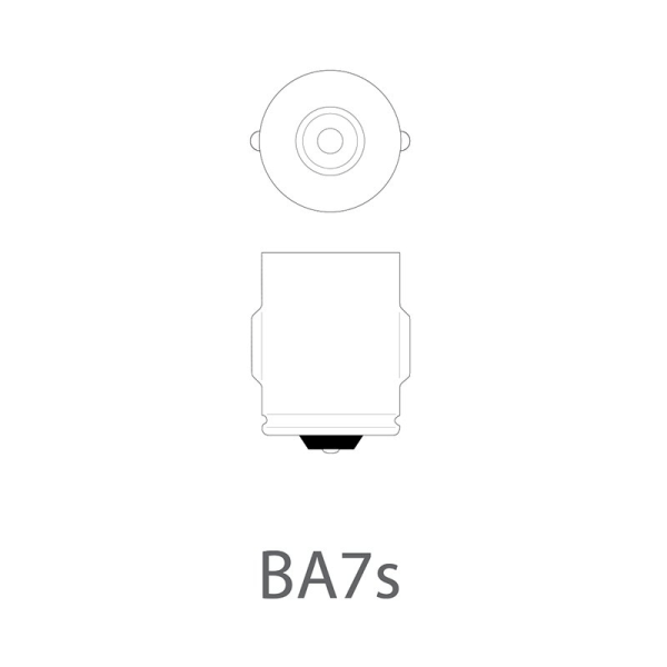 Auton polttimo 12V 2W BA7s per kappale