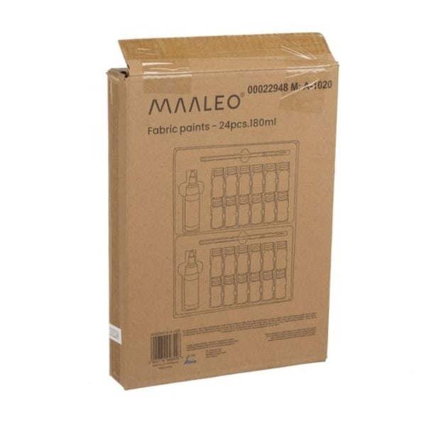 Tygfärger - 24 st. 180 ml Maaleo 22948