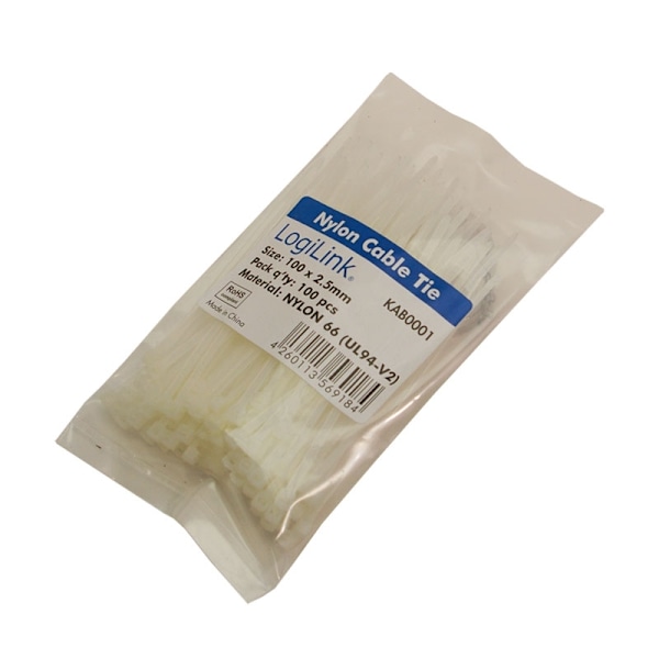 Kabelbindere 100x2,5mm 10kg 100stk