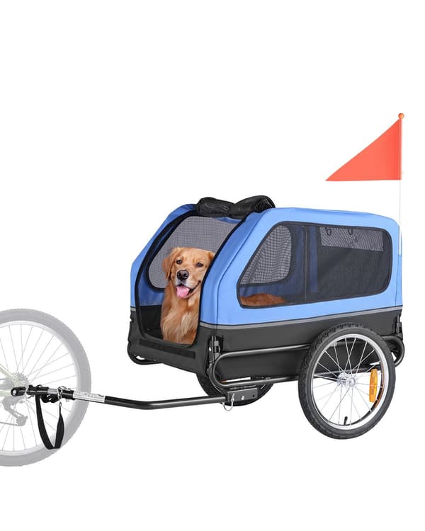Hundecykeltrailer 40 kg kapacitet, foldbare hurtigudløsende hjul
