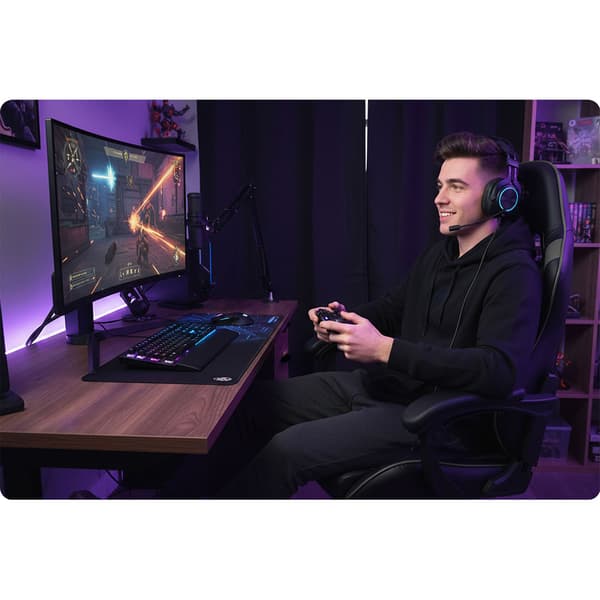 Sofotel Draknor II gamingstol svart och grå