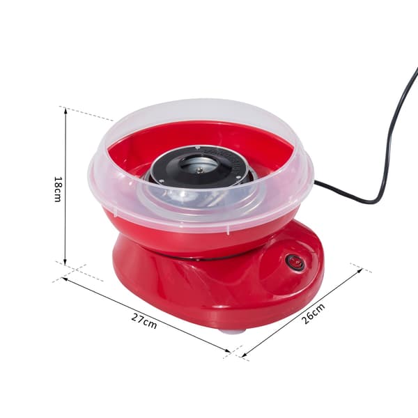 Sockervaddsmaskin Candy Floss Machine Candy Floss Machine (Modell 1/Röd)