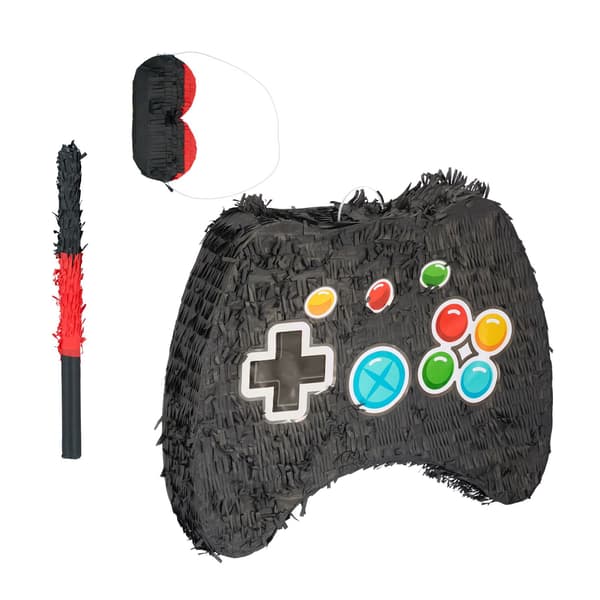 Controller Piñata-sæt med pind og øjenmaske