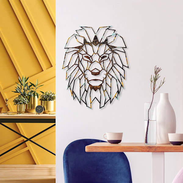 Dekorativt metallväggstillbehör Lion - 3