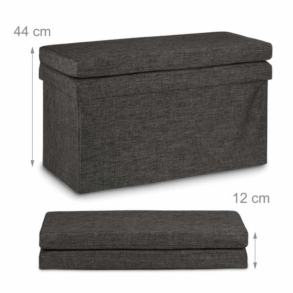 Fällbar pall med ryggstöd L