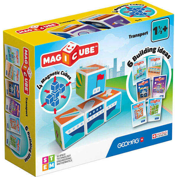 Geomag Magicube Printed Transport + Cards 7 Pcs