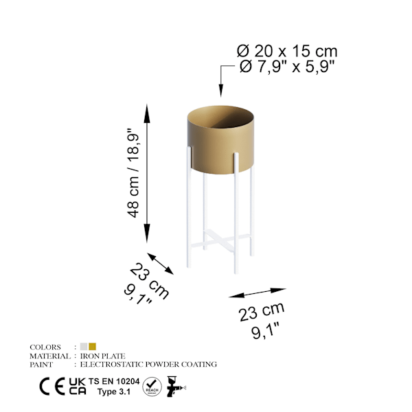 Koristeruukku GED-026-C