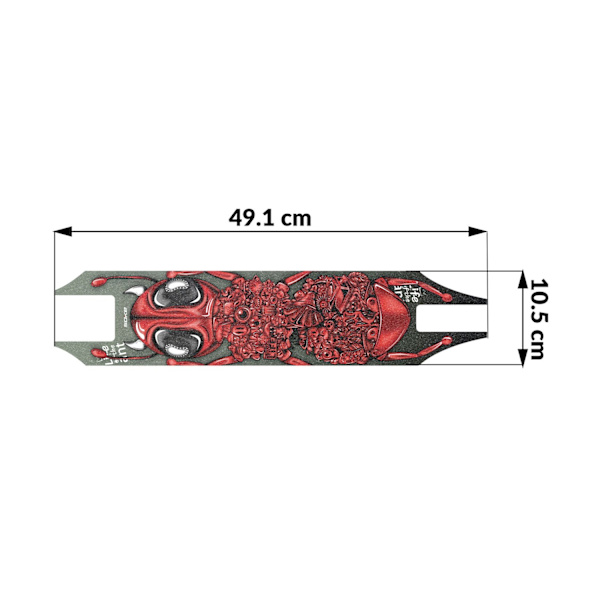 Grepptejp sandpapper för sparkcykel XTR - Antislip