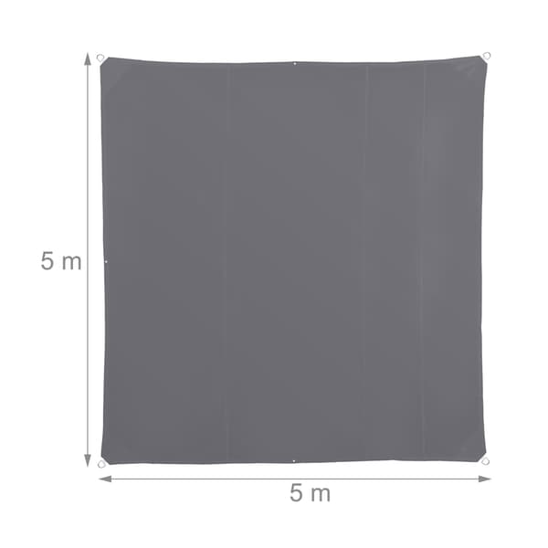 Grey Square Shade Segel, UV-skydd, väderbeständig
