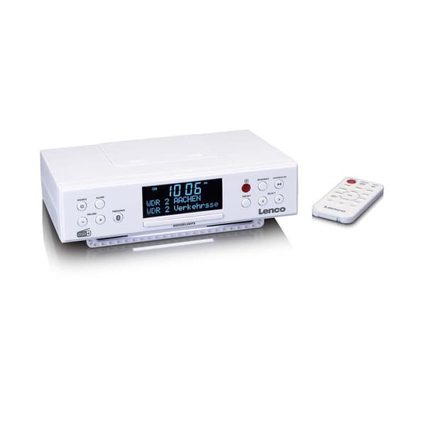 DAB+ FM-keittiöradio Bluetoothilla, LED-näytöllä, ajastimella