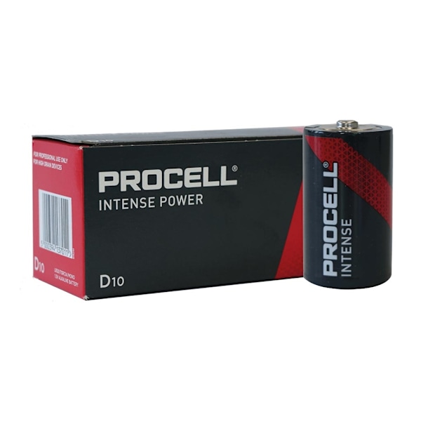 Duracell - Procell Itense Alkaline Batteri 1,5 V Lr20 D - 10 Stk