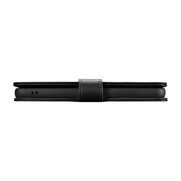 Plånboksfodral i läder till Samsung Galaxy S23+ Plånboksfodral, svart