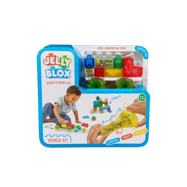 Jelly Blox lastbilsæt, 35 bløde sanseelementer