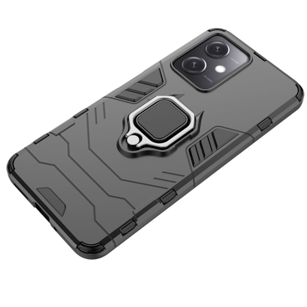 Armored Case Cover för Xiaomi Redmi Note 12 5G / Poco X5 5G Ring Armor Magnetic Holder Black