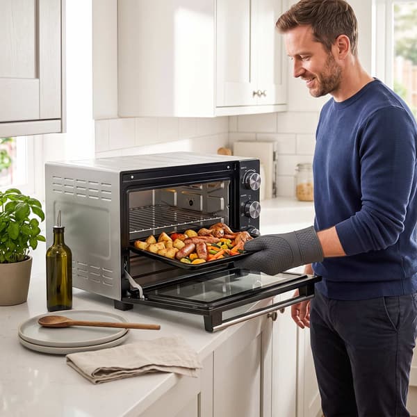 36L varmluftsugn, 1500W, 90–230C, timer