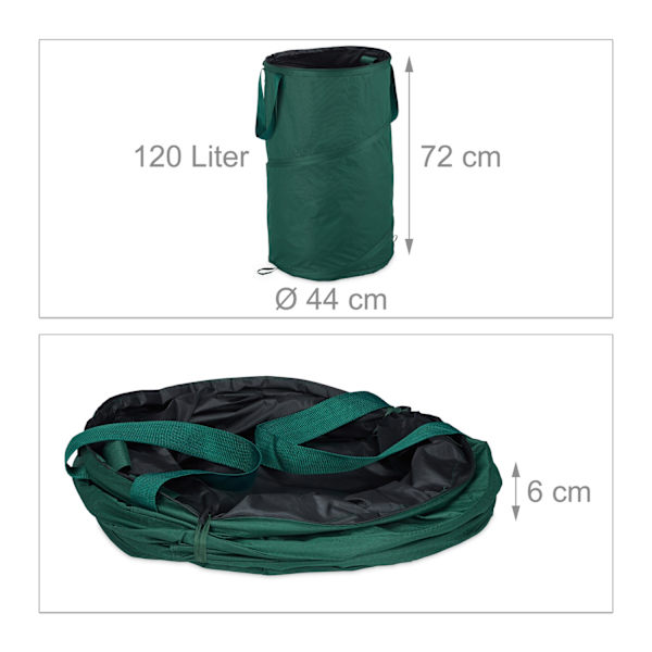 setti 2kpl seisovia lehtipusseja 120L