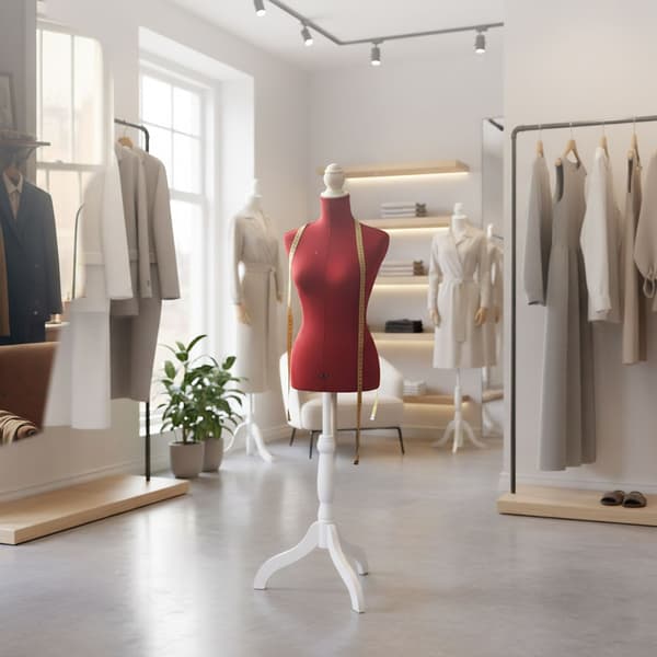 Dame-syermannequin 36/38, justerbar stativ