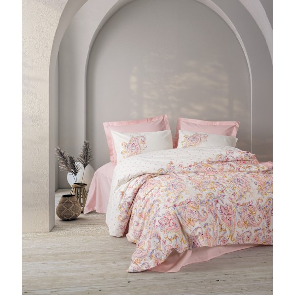 Ranforce Double Quilt Cover Set Muna - Rosa