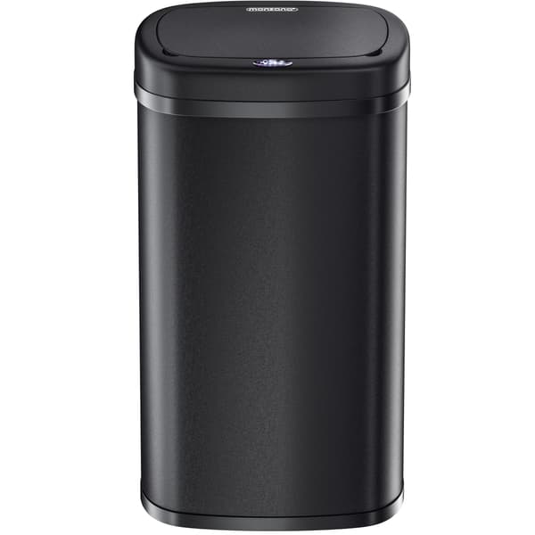 58L Sensorbeholder i rustfrit stål – Sort, automatisk låg, USB-drevet