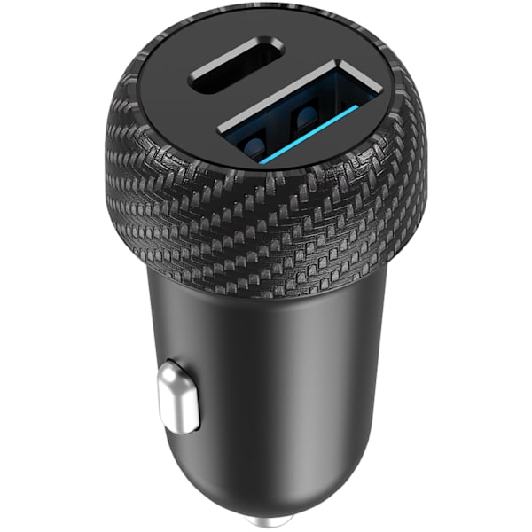 Biloplader 1xUSB-C PD 1xUSB-A 45W