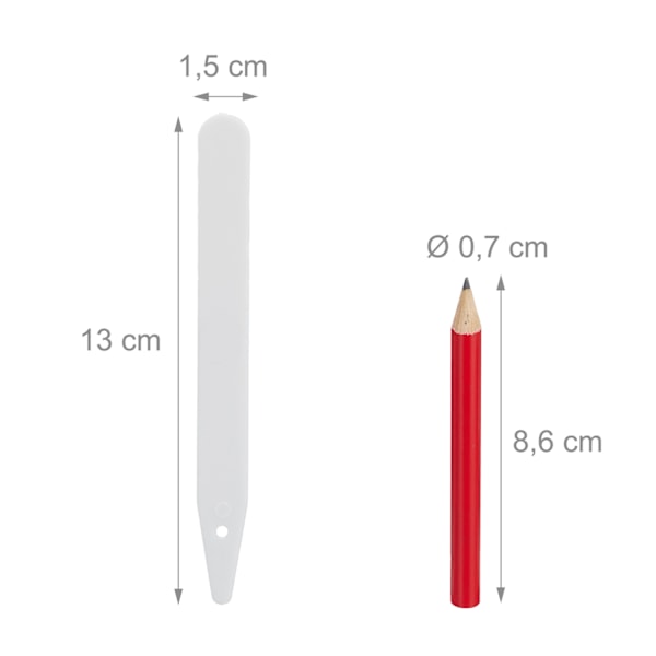 Växtetiketter i en uppsättning om 500