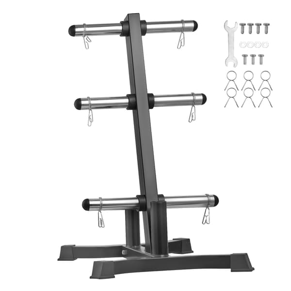 Viktskivestativ, L-ram, bärförmåga 454 kg, svart