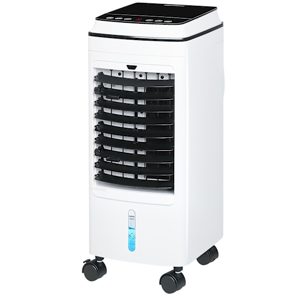 3 i 1 mobil luftkonditionering med luftfuktning vattenkylning 60° oscillerande 4L luftkonditionering med 8h timer, vilolägen, 75W luftkylare med fjärr