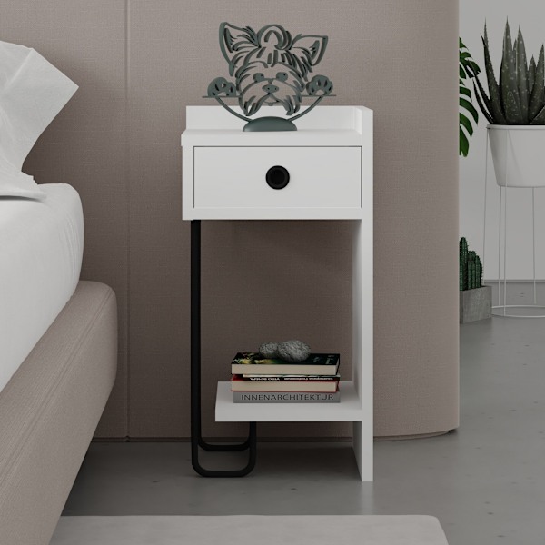 Natbord Sirius Right - Hvid