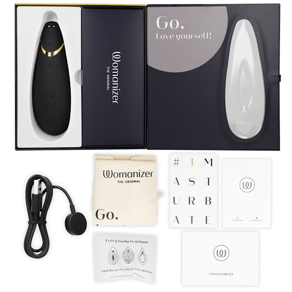 Womanizer - Premium 2 Clitoral Stimulator musta