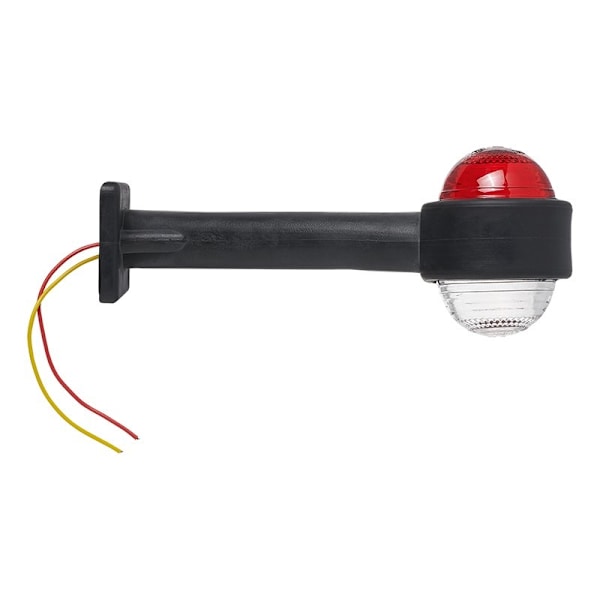Ääriviivalamppu punainen/valkoinen 160 mm viisto läpipainopakkauksessa