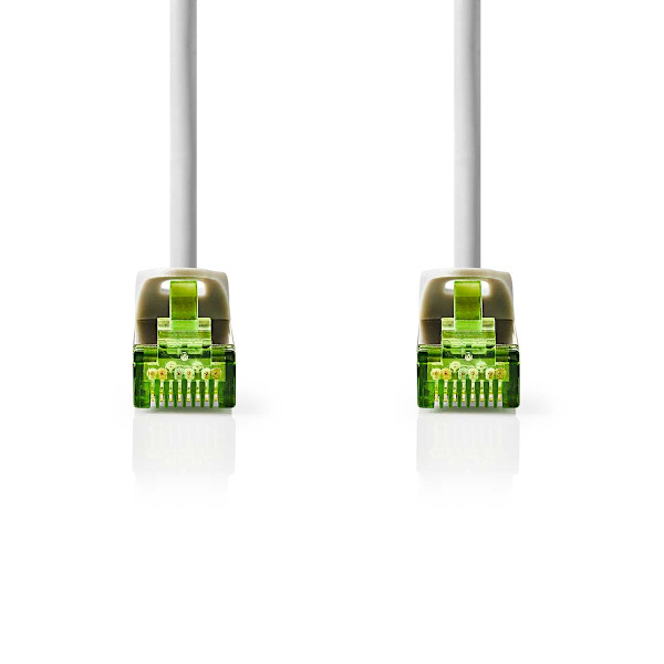CAT7 nätverkskabel | S/FTP | RJ45 hane | RJ45 hane | 3.00 m | Snagless | Rund | LSZH | Grå | Label
