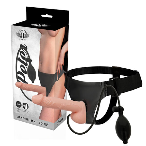 Harness Attraction - Rnes Peter med uppblåsbar penis 18 Cm -O- 3,5 Cm