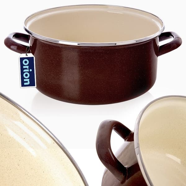 BRUN emaljgryta 26 cm, 5 l
