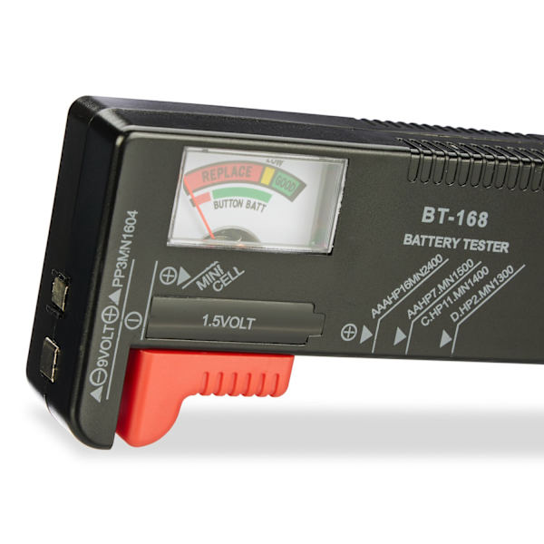Batterilåda med testare
