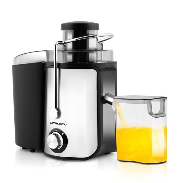Juicer 600W, Rustfrit Stål, Sort, 0,5L Kapacitet