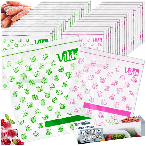 Mad ziplock poser 20,5x21 cm / 24x29 cm, 40 stk.