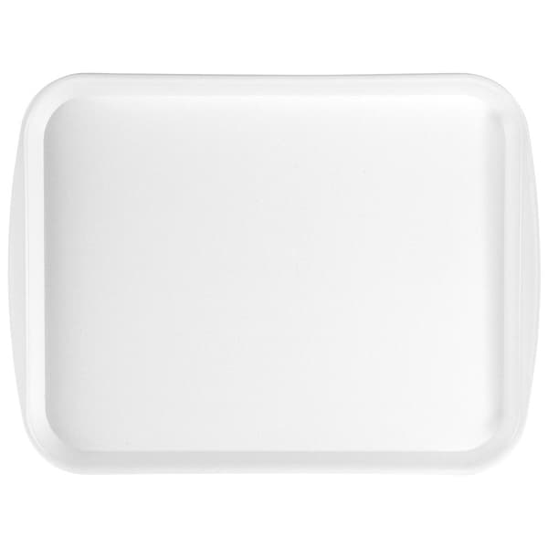 Hvid Plast Serveringsbakke 35,5x27 cm
