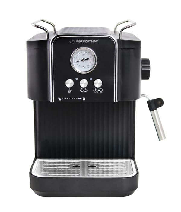 Espressomaskine med mælkeskummer, 1,8 l, 20 bar tryk