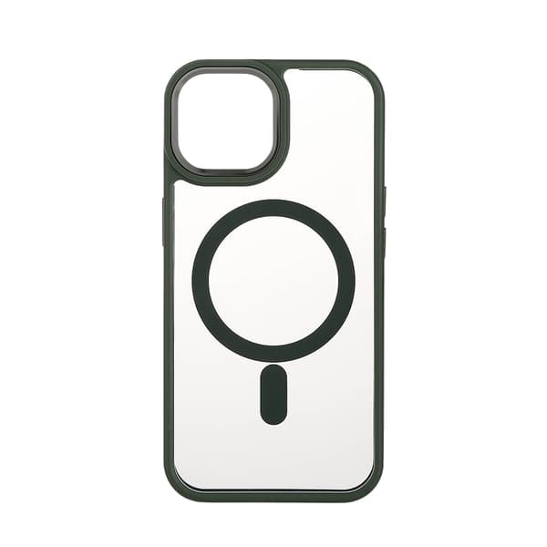ONSALA Back Bumper Clear Case MagSerie iPhone 15 Clear Case Grøn Bumper